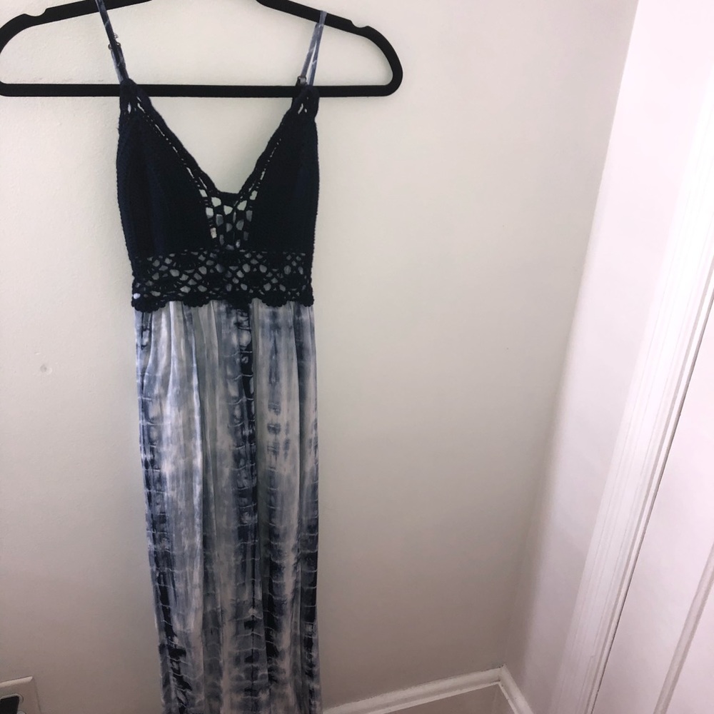Tie dye maxi dress